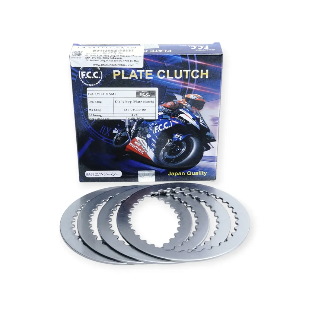 Lá sắt FCC Exciter 135 côn tay 2mm 4 lá mã 5P7-E6324-00