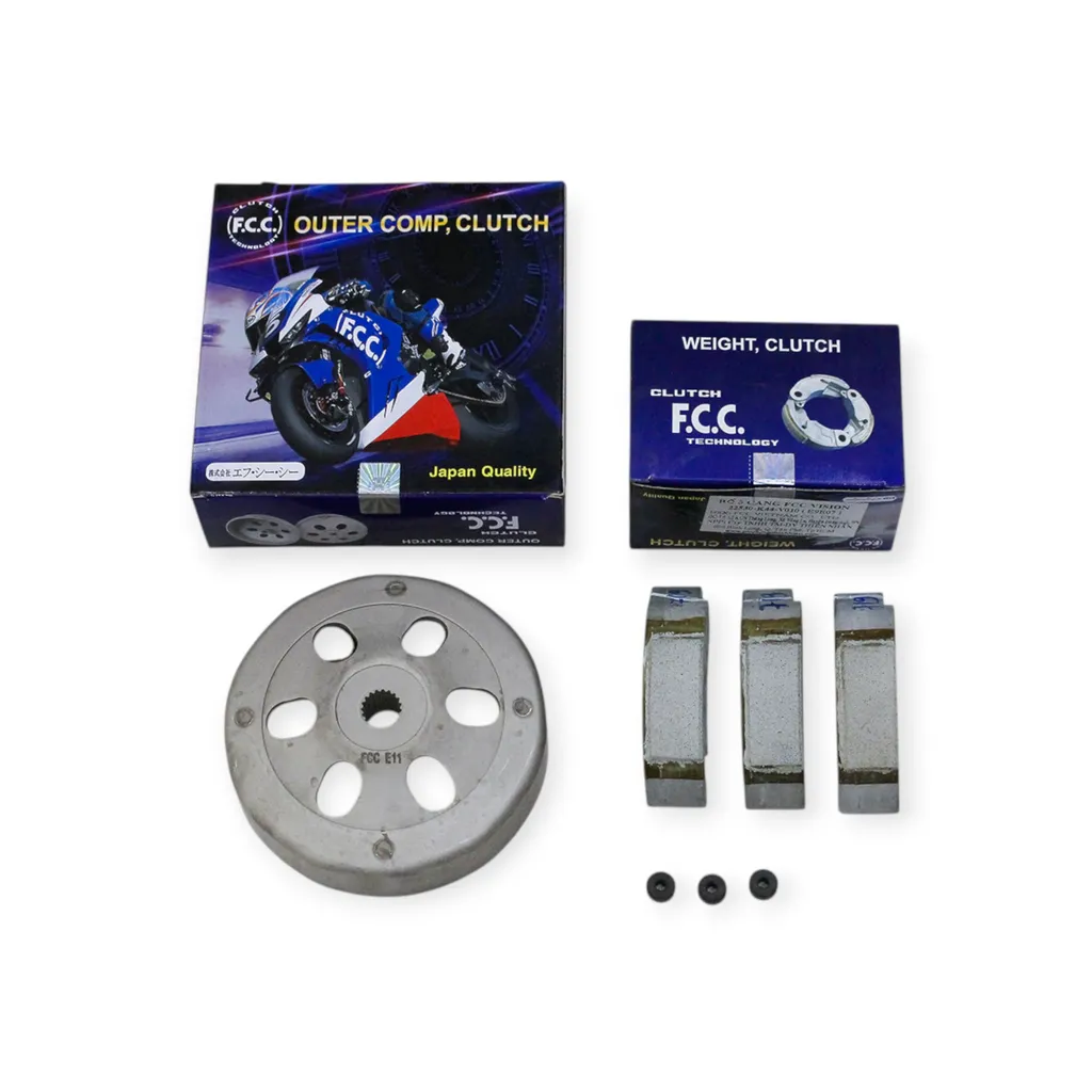 Combo bộ nồi sau FCC-BANDO Honda Vision Fi K44 2014-2019